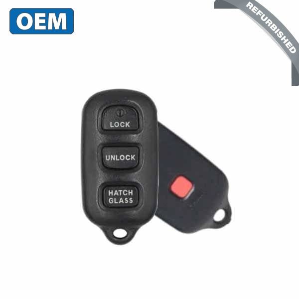 2003-2008 Toyota Corolla / Matrix / 4-Button Keyless Entry Remote w/ Hatch Glass/ PN: 89742-02010 / GQ43VT14T (OEM) - UHS Hardware