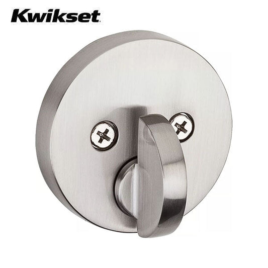 Kwikset - 258 - Uptown Deadbolt - Round Rose - 15 - Satin Nickel - Entrance - SmartKey Technology - Grade 1 - UHS Hardware