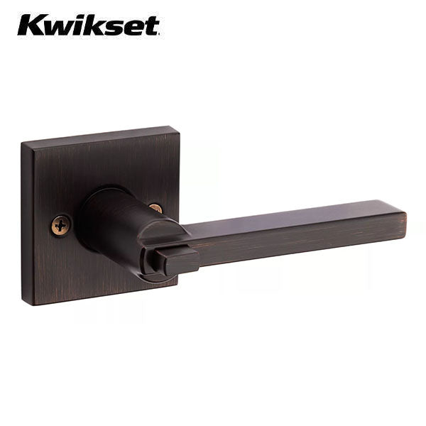 Kwikset - 156 - Halifax Lever - Square Rose - 11P - Venetian Bronze - Entrance - SmartKey Technology - Grade 2 - UHS Hardware