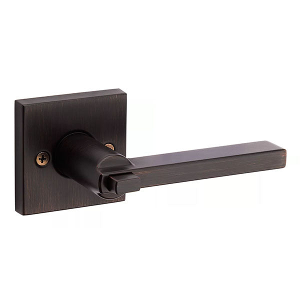 Kwikset - 156 - Halifax Lever - Square Rose - 11P - Venetian Bronze - Entrance - SmartKey Technology - Grade 2 - UHS Hardware