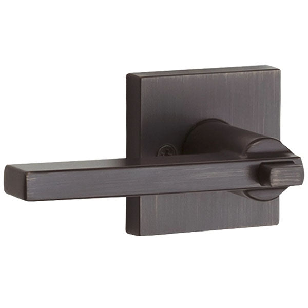 Kwikset - 156 - Halifax Lever - Square Rose - 11P - Venetian Bronze - Entrance - SmartKey Technology - Grade 2 - UHS Hardware