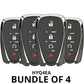 2017-2020 Chevrolet Cruze Taverse Volt / 4-Button Smart Key / HYQ4EA (BUNDLE OF 4) - UHS Hardware