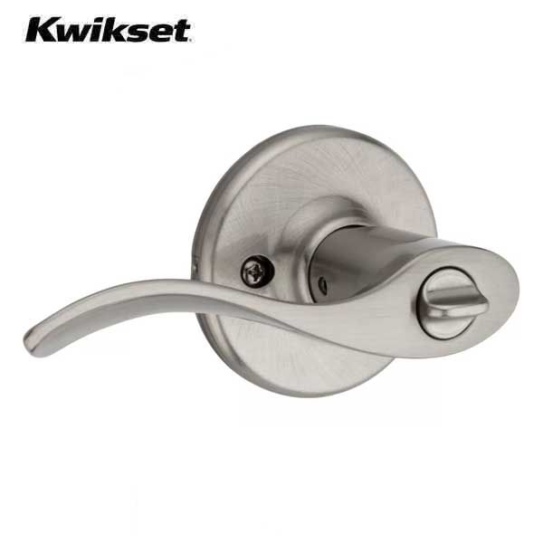 Kwikset - 405BL - Balboa Lever - Round Rose - Entrance - 15 - Satin Nickel - Grade 3 - UHS Hardware