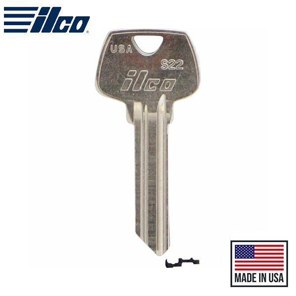 S22 SARGENT Key Blank - ILCO - UHS Hardware