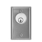 SDC - 701U - Single Gang Key Switch - Tamper Resistant - 20 Gauge Face Plate - 630 - Dull Stainless Steel - UHS Hardware