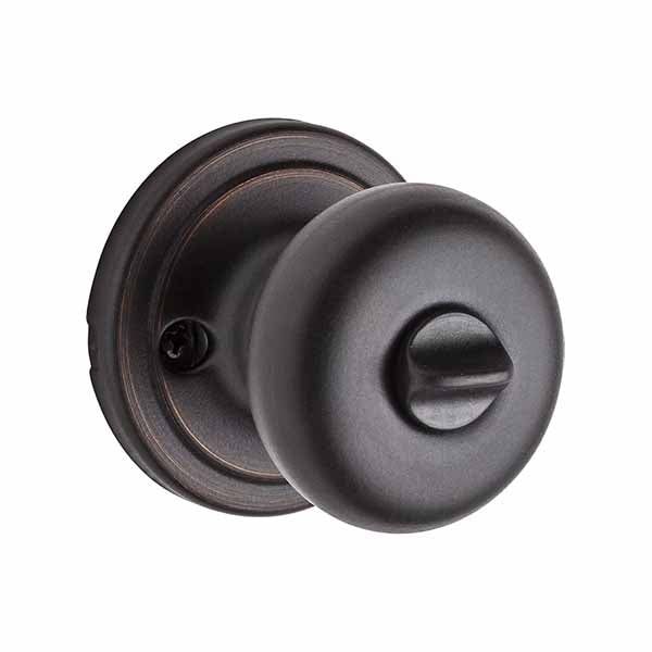 Kwikset - 740H - Hancock Knob - Keyed - featuring SmartKey- Round Rose - 11P - Venetian Bronze - Entrance - SC1 Schlage - SmartKey Technology - Grade 2 - UHS Hardware