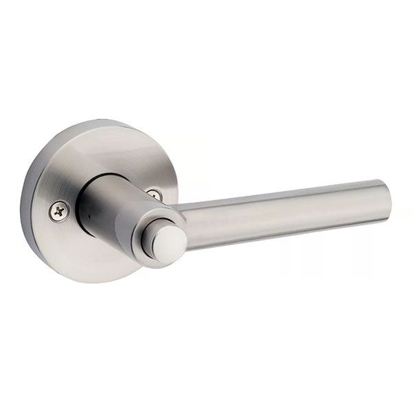 Kwikset - 156 - Milan Lever - Round Rose - 15 - Satin Nickel - Entrance - SmartKey Technology - Grade 2 - UHS Hardware