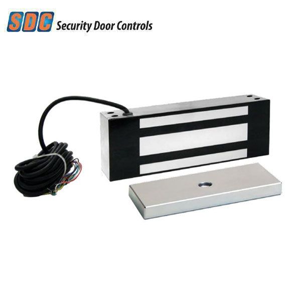 SDC - TJ62 - Industrial Electromagnetic Locks - Surface Mount - Weatherized - 1200lbs - 12/24VDC - Stainless Steel - UHS Hardware