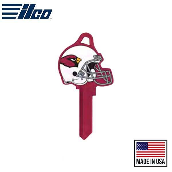 ILCO - NFL TeamKeys - Helmet Edition - Key Blank - Arizona Cardinals - KW1 (5 Pack) - UHS Hardware