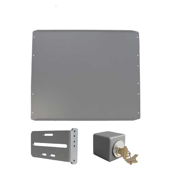 Lockey - PS50S - Standard Panic Shield Safety Kit - With Keyed Gate Box - Black - UHS Hardware