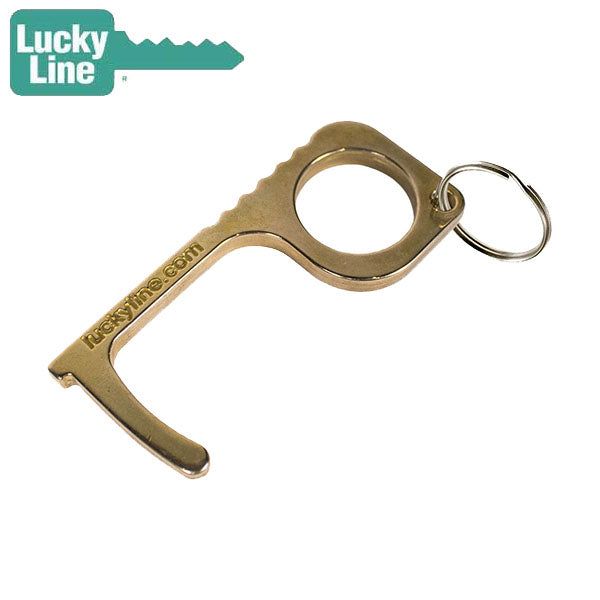 LuckyLine - 48201 - Touchless Door Opener - Brass - 1 Pack - UHS Hardware