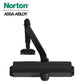 Norton - 1601 - Tri-Packed Manual Door Closer - Adjustable Arm - Size 1-6 - Black - Grade 1 - UHS Hardware