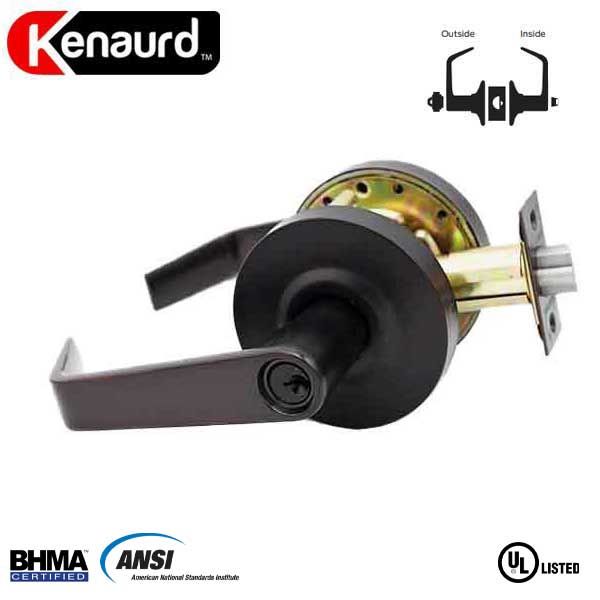 Commercial Lever Handle - 2-3/4” Standard Backset - Oil Rubbed Bronze - Entrance - Grade 2 - UHS Hardware