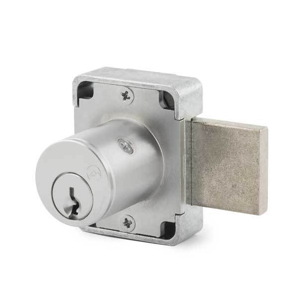 Olympus - 100DR - Cabinet Door Deadbolt Lock - N Series National - 26D - Satin Chrome - KA 103 - Grade 1 - UHS Hardware