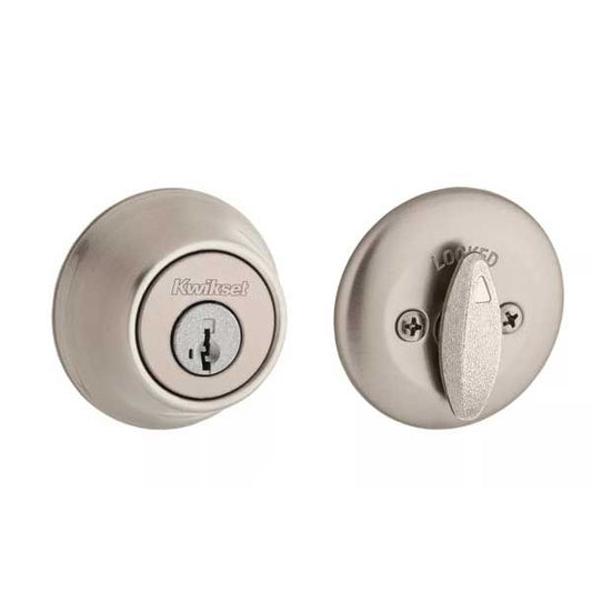 Kwikset - 660 - Residential Deadbolt - Single Cylinder  - Satin Nickel - SmartKey Technology -Grade 3 - UHS Hardware