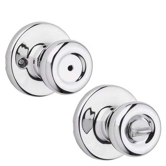 Kwikset - 300T - Tylo Knob - Round Rose - Privacy - 26 - Polished Chrome - Grade 3 - UHS Hardware