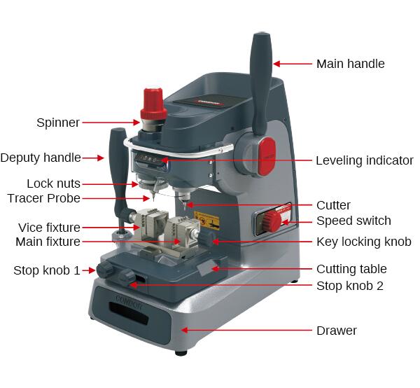 Condor XC-002 Manual Key Duplicator for High Security Keys (Xhorse) - UHS Hardware