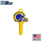 ILCO - NFL TeamKeys - Helmet Edition - Key Blank - Los Angeles Rams - KW1 (5 Pack) - UHS Hardware