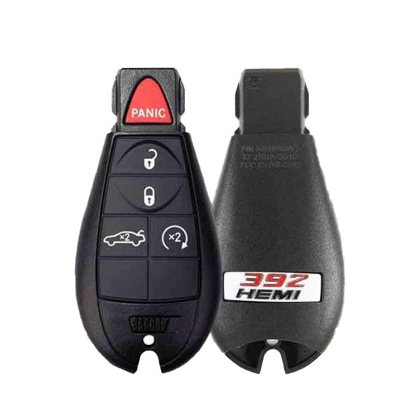 2009- 2014 Dodge Challenger HEMI / 5-Button Fobik Key / PN: 56046668AD / IYZ-C01C / Keyless Go Fobik (OEM) - UHS Hardware