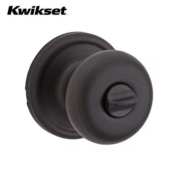 Kwikset - 730H - Hancock Knob - Round Rose - Privacy - 11P - Venetian Bronze - Grade 2 - UHS Hardware