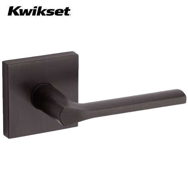 Kwikset - 154LSL - Lisbon Passage Lever - Square Rose - 11P - Venetian Bronze - Grade 2 - UHS Hardware