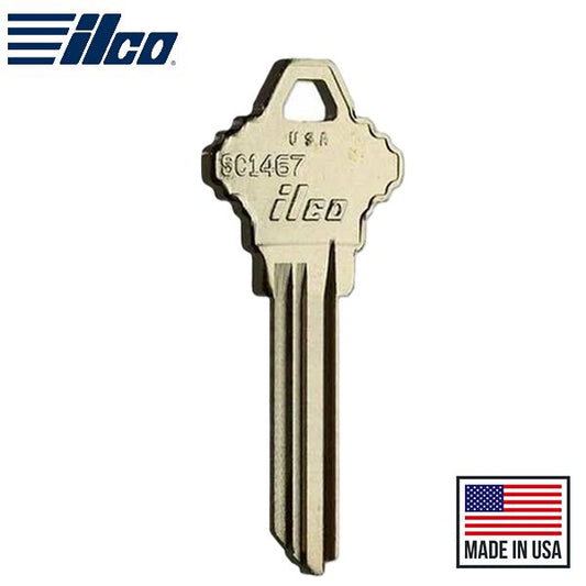 SC1467 SCHLAGE Key Blank - Nickel Silver -  ILCO - UHS Hardware