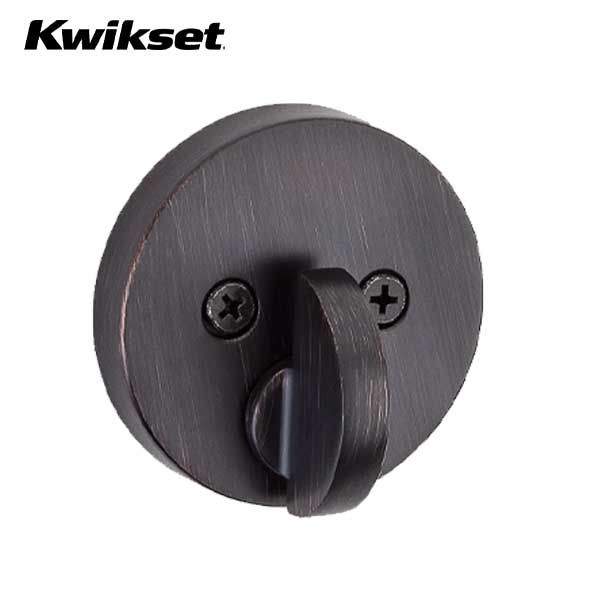 Kwikset - 258 - Uptown Low Profile Single Cylinder Deadbolt - US11 - Venetian Bronze - SmartKey Technology - Grade 1 - UHS Hardware