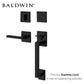 Baldwin Estate - 85390.RFD - Minneapolis Sectional Handleset - Full Dummy - 190 - Satin Black - Grade 2 - RH - UHS Hardware