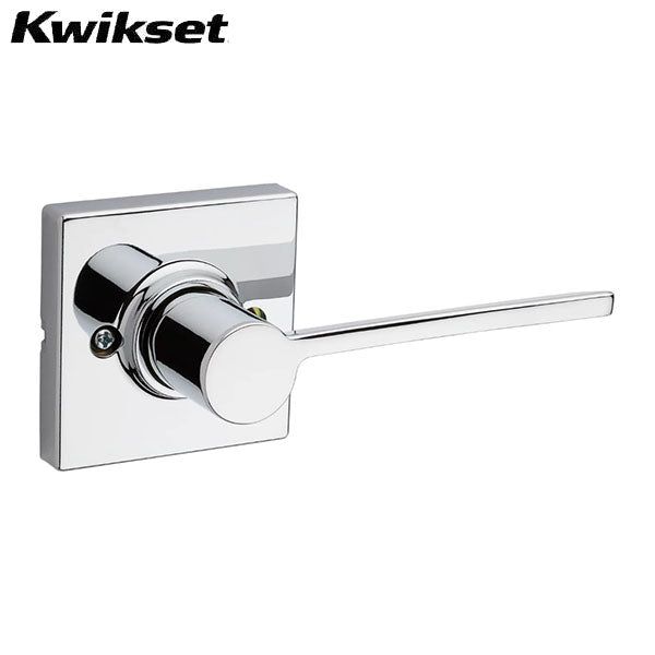 Kwikset - 488LRL- Ladera Lever - Square Rose - Half Dummy - 26 - Polished Chrome - RH - Grade 2 - UHS Hardware