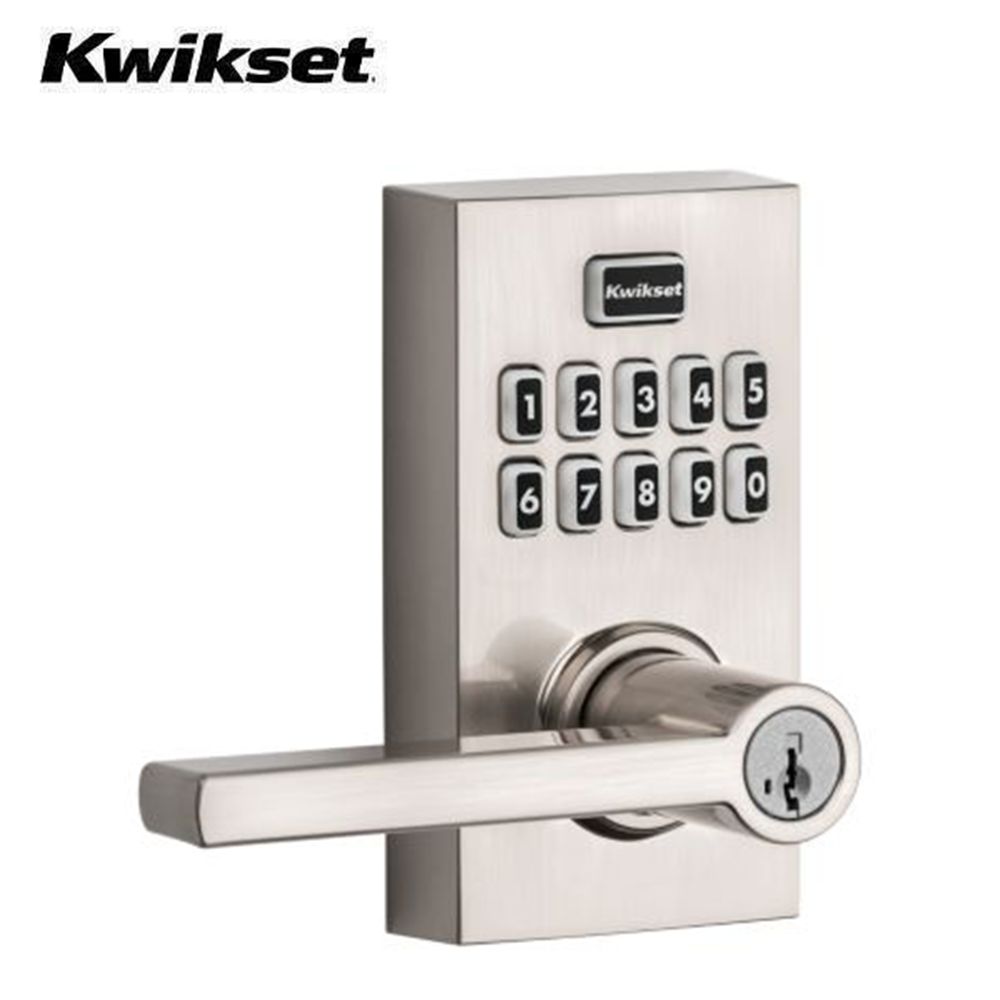 Kwikset - 917HFL - Halifax Keypad Entry Door Lever Set - Single Cylinder - Satin Nickel - SmartKey Technology - UHS Hardware