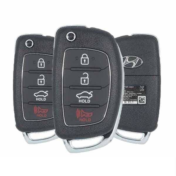 3 X 2015-2017 Hyundai Sonata / 4-Button Flip Key Pn: 954430-C1010 Tq8-Rke-4F16 (Oem) (Bundle Of 3)