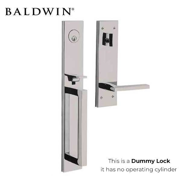 Baldwin Estate Evolved - 85392.LFD - Minneapolis Escutcheon Full Handleset - Singl Cyl - Full Dummy - 150 - Satin Nickel - Grade 2 - LH - UHS Hardware