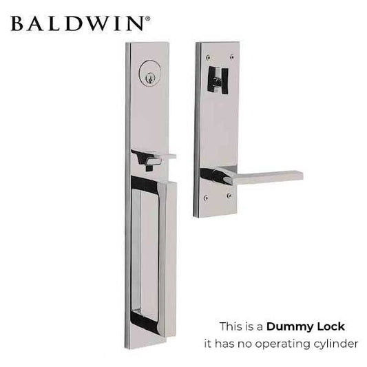 Baldwin Estate Evolved - 85392.LFD - Minneapolis Escutcheon Full Handleset - Singl Cyl - Full Dummy - 150 - Satin Nickel - Grade 2 - LH - UHS Hardware