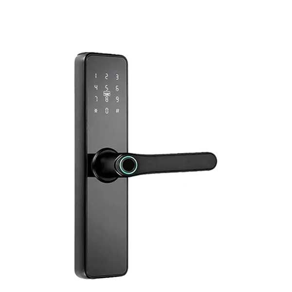 GAAB - Electronic Keyless Smart Door Mortise Lock - Bluetooth /  WiFi / Fingerprint - App Management - Black - Entrance - Euro Style - UHS Hardware