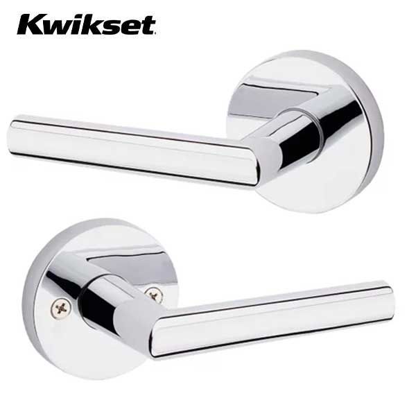 Kwikset - 154MIL - Milan Passage Lever - Round Rose - 526 - Polished Chrome - Grade 2 - UHS Hardware