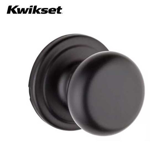 Kwikset - 720H - Hancock Knob  - Round Rose - Passage - 514 - Iron Black - Grade 3 - UHS Hardware