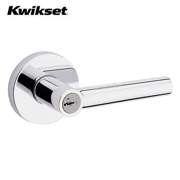 Kwikset - 156 - Milan Lever - Round Rose - 26 - Polished Chrome - Entrance - SmartKey Technology - Grade 2 - UHS Hardware