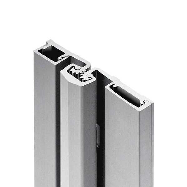 Select Hinges - 57 - 85" - Geared Full Surface Hinge - Clear Aluminum - Heavy Duty - UHS Hardware