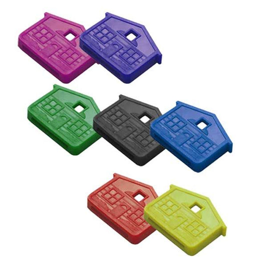 LuckyLine - 16200 - House Key Caps - Assorted Colors (100 Pack) - UHS Hardware