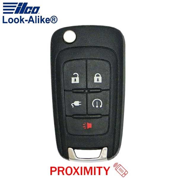 2011-2015 Chevrolet Volt / 5-Button Remote Flip Key / PN: 22755321 / OHT05918179 (AFTERMARKET) - UHS Hardware