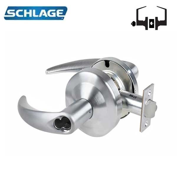 Schlage - ND80BD - Commercial Lever Set - Storeroom - Less SFIC - Satin Chrome - Optional Levers - Fire Rated - Grade 1 - UHS Hardware