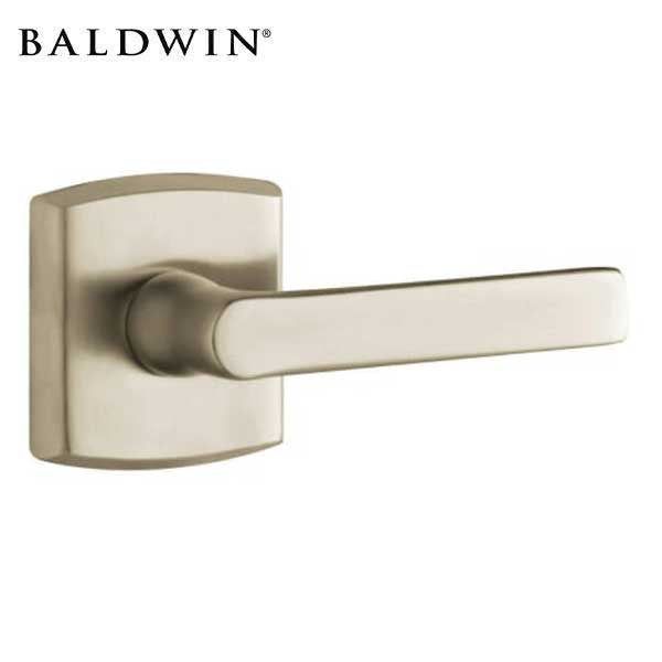 Baldwin Estate - Soho Leverset - R026 Rose - 056 - Lifetime Satin Nickel - Passage - Grade 2 - UHS Hardware