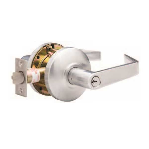 TownSteel - CSRC-86-S - Commercial Lever Handle  - Clutch Lever  - 2-3/4 " Backset - Satin Chrome - Storeroom -  Grade 2 - UHS Hardware