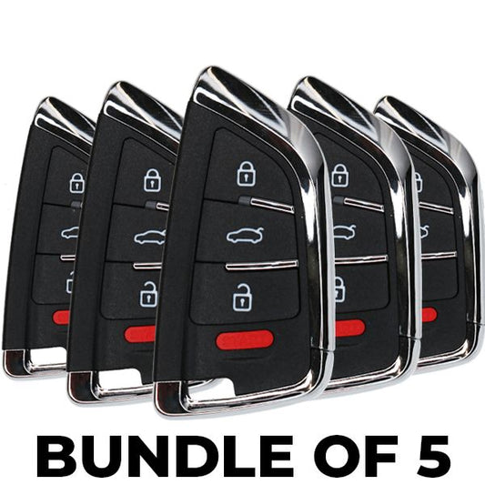 5x KEYDIY Knife Style 4-Button Universal Smart Key w/ Proximity Function (KD-ZB02-4)(BUNDLE OF 5) - UHS Hardware