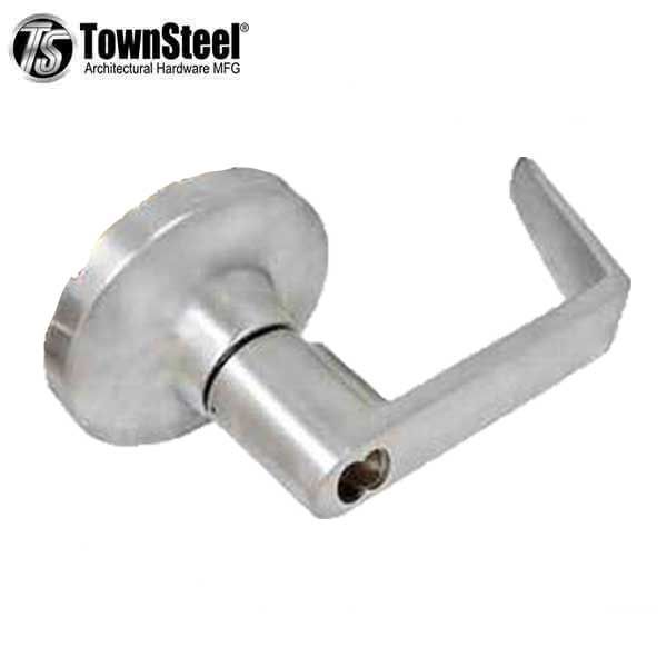 TownSteel - ED8900LS - Sectional Lever Trim - Entrance - LS Regal Lever - Non-Handed - Schlage SLFIC Prepped - Compatible with Rim, SVR, LBR & 3 Point Push Bars - Satin Chrome - Grade 1 - UHS Hardware