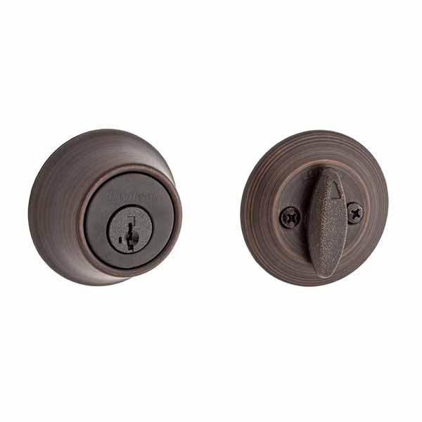 Kwikset - 660 Deadbolt - Round Rose - 11P - Venetian Bronze - Entrance - SC1 Schlage - SmartKey Technology - Grade 3 - UHS Hardware