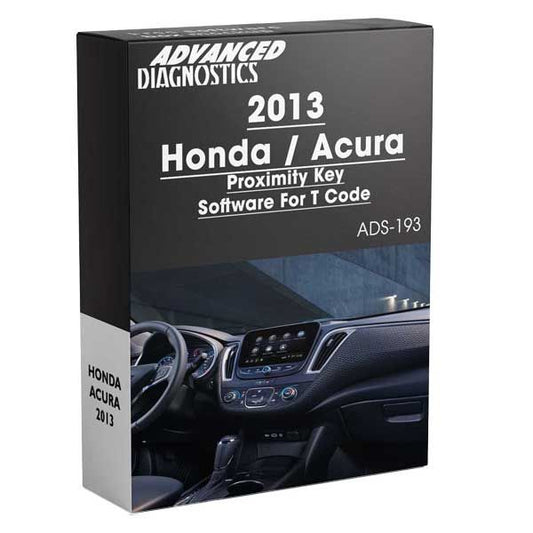 Advanced Diagnostics - ADS193 - 2013 - Honda / Acura Proximity Key Software For T Code - PRO Level Only - Category A - UHS Hardware