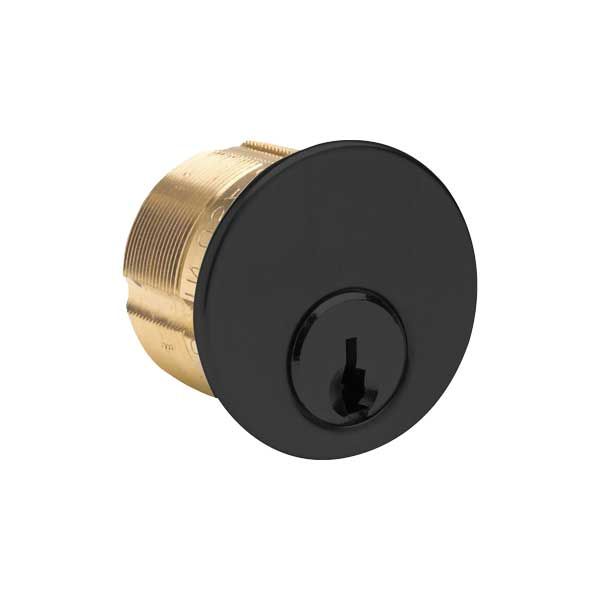 ILCO - 7185 - Mortise Cylinder - 5 Pin - 1 1/8" - Schlage C - Standard Cam - KD - 29 - Black Aluminum - Grade 1 - UHS Hardware