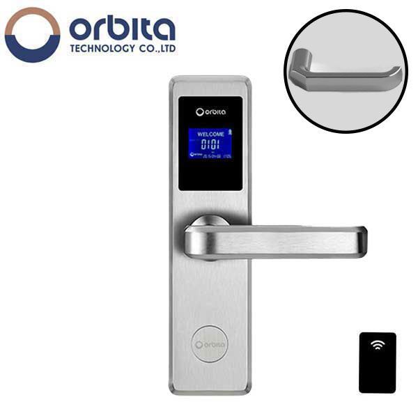 Orbita - E4031A - Mortise Hotel Lock - RFID - LCD Screen - Optional Lever Style - 6 VDC - Optional Finish - Grade 2 - Hotel Door Locks - UHS Hardware