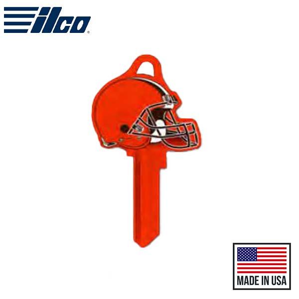 ILCO - NFL TeamKeys - Helmet Edition - Key Blank - Cleveland Browns - KW1 (5 Pack) - UHS Hardware